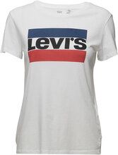 The Perfect Tee Sportswear Log Tops T-shirts & Tops Short-sleeved White LEVI´S Women