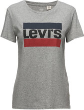 The Perfect Tee Sportswear Log Tops T-shirts & Tops Short-sleeved Grey LEVI´S Women
