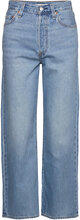 Ribcage Straight Ankle In The Bottoms Jeans Wide Blue LEVI´S Women