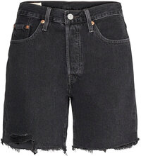 501 Mid Thigh Short Lunar Blac Bottoms Shorts Denim Shorts Black LEVI´S Women