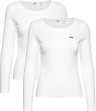 Ls 2 Pack Tee A0787 Ls 2 Pack Tops T-shirts & Tops Long-sleeved White LEVI´S Women
