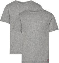 Levi's® Short Sleeve Crewneck T-Shirt 2-Pack Tops T-shirts Short-sleeved Grey Levi's