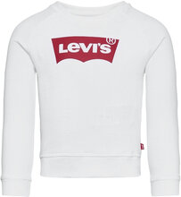 Key Item Logo Crew Sweat-shirt Genser Hvit Levi's*Betinget Tilbud