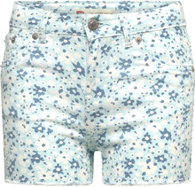 Levi's Printed Girlfriend Shorts Bottoms Shorts Blue Levi's