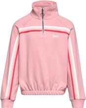 Levi's Meet And Greet Quarter-Zip Top Sweat-shirt Genser Rosa Levi's*Betinget Tilbud