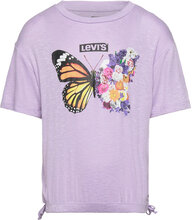 Levi's Meet And Greet Cinched Top Tops T-Kortærmet Skjorte Purple Levi's