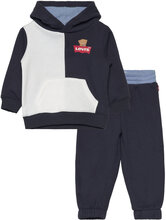 Levi's ® Colorblocked Zip Hoodie And Joggers Set Sets Sweatsuits Blue Levi's