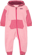 Levi's® Colorblocked Hooded Coverall Jumpsuit Pink Levi's