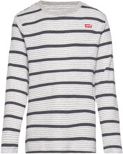 Levi's® Long Sleeve Striped Thermal Tee Tops T-shirts Long-sleeved T-Skjorte Grey Levi's