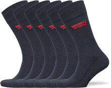 Levis Regular Cut Batwing Logo 6P Ecom Underwear Socks Regular Socks Navy Levi´s