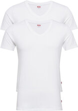 Levis Men V-Neck 2P Tops T-Kortærmet Skjorte White Levi´s