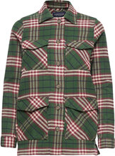 Raven Organic Cotton Flannel Overshirt Tops Overshirts Multi/patterned Lexington Clothing
