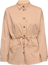 Carly Cotton/Modal Blend Overshirt Overshirts Beige Lexington Clothing*Betinget Tilbud