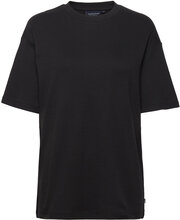 Ally Organic Cotton/Modal Over D Tee T-shirts & Tops Short-sleeved Svart Lexington Clothing*Betinget Tilbud