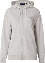Chloe Zip Hood Tops Sweatshirts & Hoodies Hoodies Grey Lexington Clothing