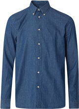Classic Chambray B.d Shirt Skjorte Uformell Blå Lexington Clothing*Betinget Tilbud