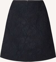 Mavis Jacquard Skirt Kort Nederdel Navy Lexington Clothing