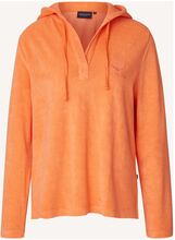 Juliette Organic Cotton Surfer Terry Hood Tops Sweat-shirts & Hoodies Hoodies Orange Lexington Clothing
