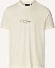 Max Organic Cotton Printed Tee Tops T-Kortærmet Skjorte Cream Lexington Clothing