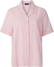 Lauren Organic Cotton Seersucker Pajama Set Pyjamas Nattøj Pink Lexington Home