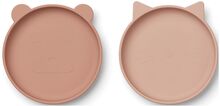 Olivia Plate 2-Pack Home Meal Time Plates & Bowls Pink Liewood