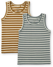 Faris Tank Top 2-Pack T-shirts Sleeveless Multi/mønstret Liewood*Betinget Tilbud