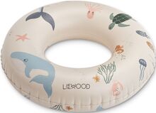 Baloo Printed Swim Ring Toys Bath & Water Toys Water Toys Bath Rings & Bath Mattresses Cream Liewood