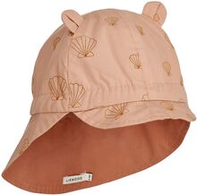 Gorm Reversible Sun Hat With Ears Solhat Coral Liewood