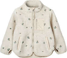 Nolan Embroidery Jacket Outerwear Fleece Outerwear Fleece Jackets Cream Liewood