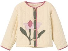 Nmfdunna Quilt Jacket Lil Outerwear Jackets & Coats Quilted Jackets Beige Lil'Atelier
