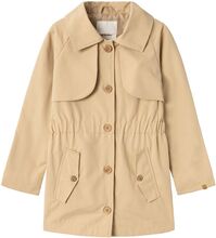 Nmflamadelin Trenchcoat Lil Outerwear Jackets & Coats Coats Beige Lil'Atelier