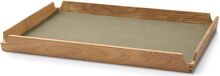 Teak Tray Square Airy Home Tableware Dining & Table Accessories Trays Green LIND DNA