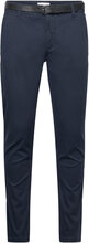 Classic Stretch Chino W?. Belt Bottoms Trousers Chinos Navy Lindbergh