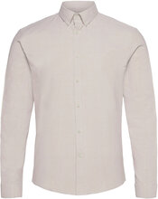 Oxford Superflex Shirt L/S Skjorte Business Grå Lindbergh*Betinget Tilbud