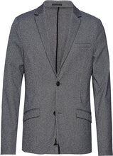 Superflex Knitted Blazer Suits & Blazers Blazers Single Breasted Blazers Grå Lindbergh*Betinget Tilbud