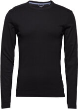 Basic Tee O-Neck L/S Tops T-shirts Long-sleeved Black Lindbergh