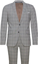 Checked Relaxed Suit Habit Grey Lindbergh