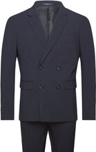 Plain Db Mens Suit Dress Marineblå Lindbergh*Betinget Tilbud