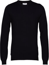 Melange Round Neck Knit Tops Knitwear Round Necks Black Lindbergh