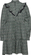 Dress Ally Flounce Print Dresses Cocktail Dresses Multi/mønstret Lindex*Betinget Tilbud