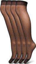 Knee High 20 Den 4-P The Matt Lingerie Socks Knee High Socks Svart Lindex*Betinget Tilbud