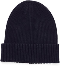 Knitted Beanie Basic Rib Accessories Headwear Hats Beanies Blå Lindex*Betinget Tilbud