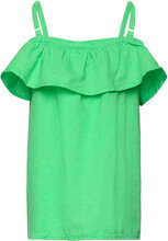 Blouse Linen Lina Tops Blouses & Tunics Green Lindex