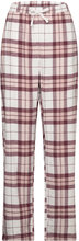 Pyjama Trousers Y D Check Pyjamasbukser Pysjbukser Rosa Lindex*Betinget Tilbud