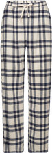 Pyjama Trousers Y D Check Pyjamasbukser Pysjbukser Marineblå Lindex*Betinget Tilbud