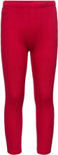Leggings Patternknit Tricot Outerwear Base Layers Baselayer Bottoms Red Lindex