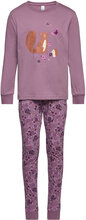 Pajama Aop Unicorn Animal Ao Pyjamas Set Purple Lindex