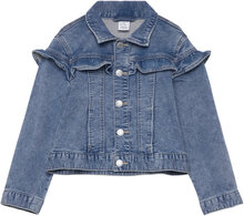 Jacket Denim Frill Outerwear Jackets & Coats Denim & Corduroy Blue Lindex