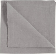 Robert Napkin 4-Pack Home Textiles Kitchen Textiles Napkins Cloth Napkins Grey LINUM