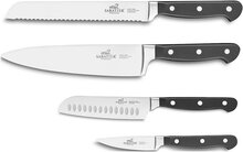Knife Set Pluton 4-Pack Home Kitchen Knives & Accessories Knife Sets Sølv Lion Sabatier*Betinget Tilbud